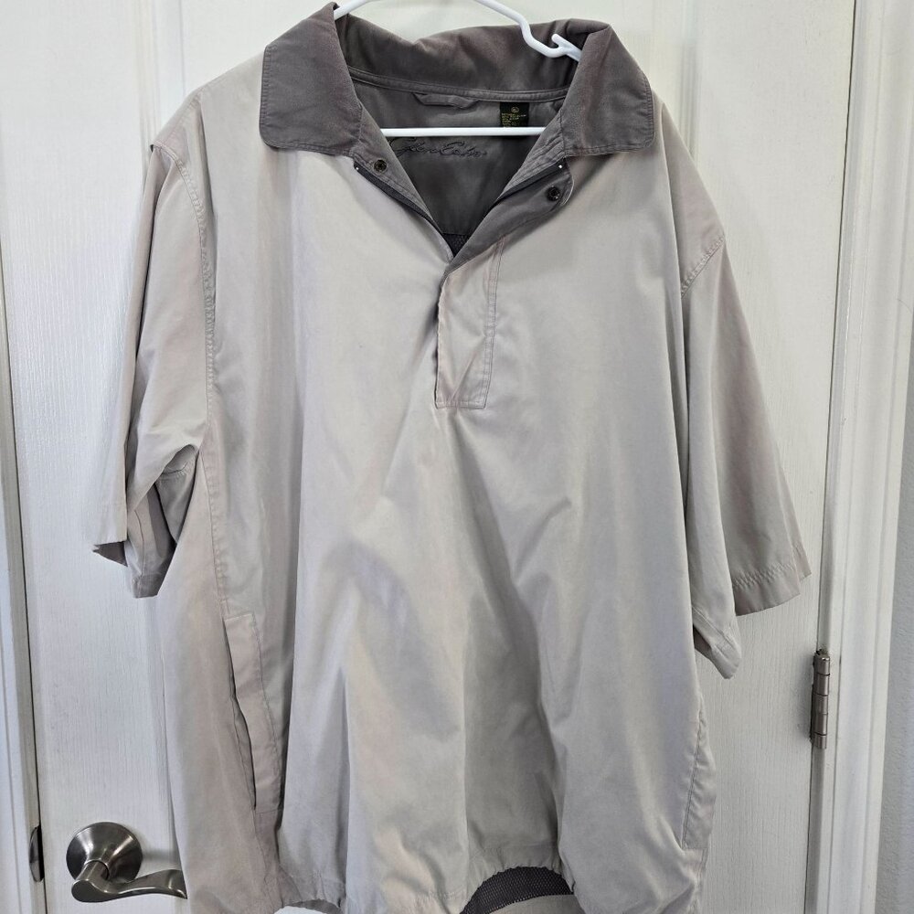 Glen Echo Men's Taupe Short-Sleeve Pullover Jacket XL
